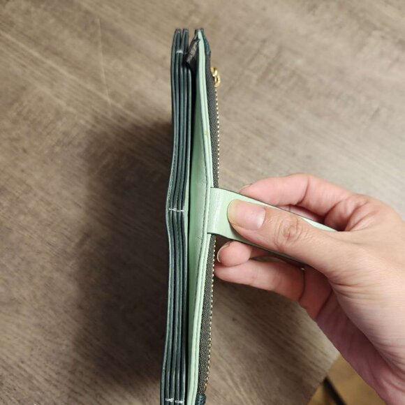 Fossil Sheepskin card holder Green - Picture 5 of 6